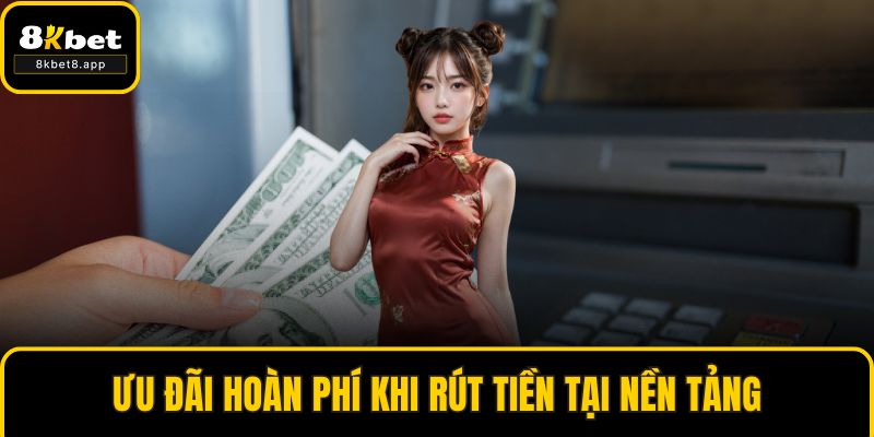 Ưu đãi hoàn phí khi rút tiền tại nền tảng